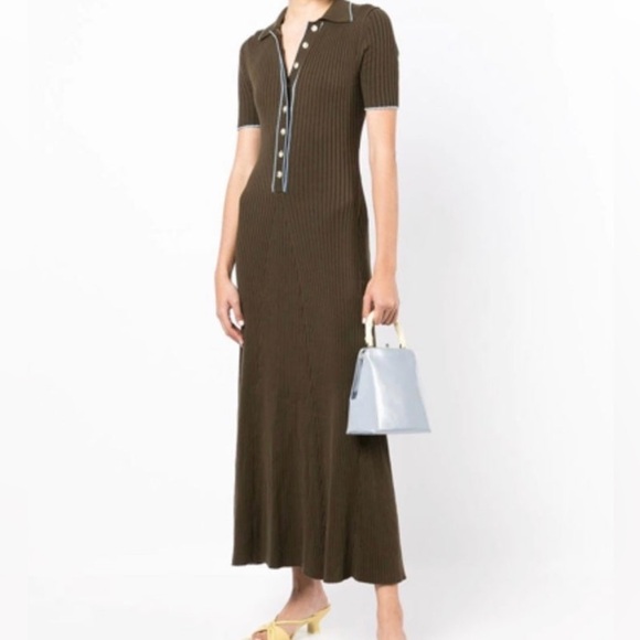 Anna Quan Laurel dress in olive - Picture 3 of 6